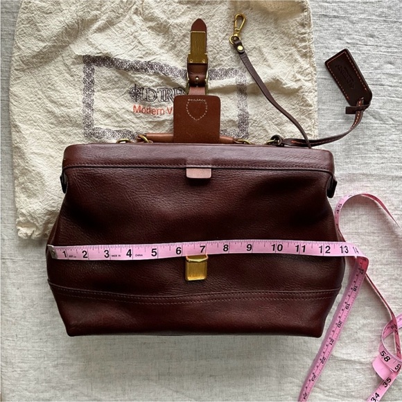 OLD TREND Genuine Leather Doctor Satchel Bag, brown - Picture 4 of 17